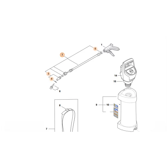 STIHL  Lanca natryskowa 4255 500 0900